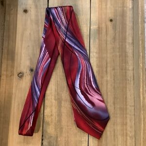 J. GARCIA 100% Silk “Two Guards” Collection 56 Y2K Eclectic Tie